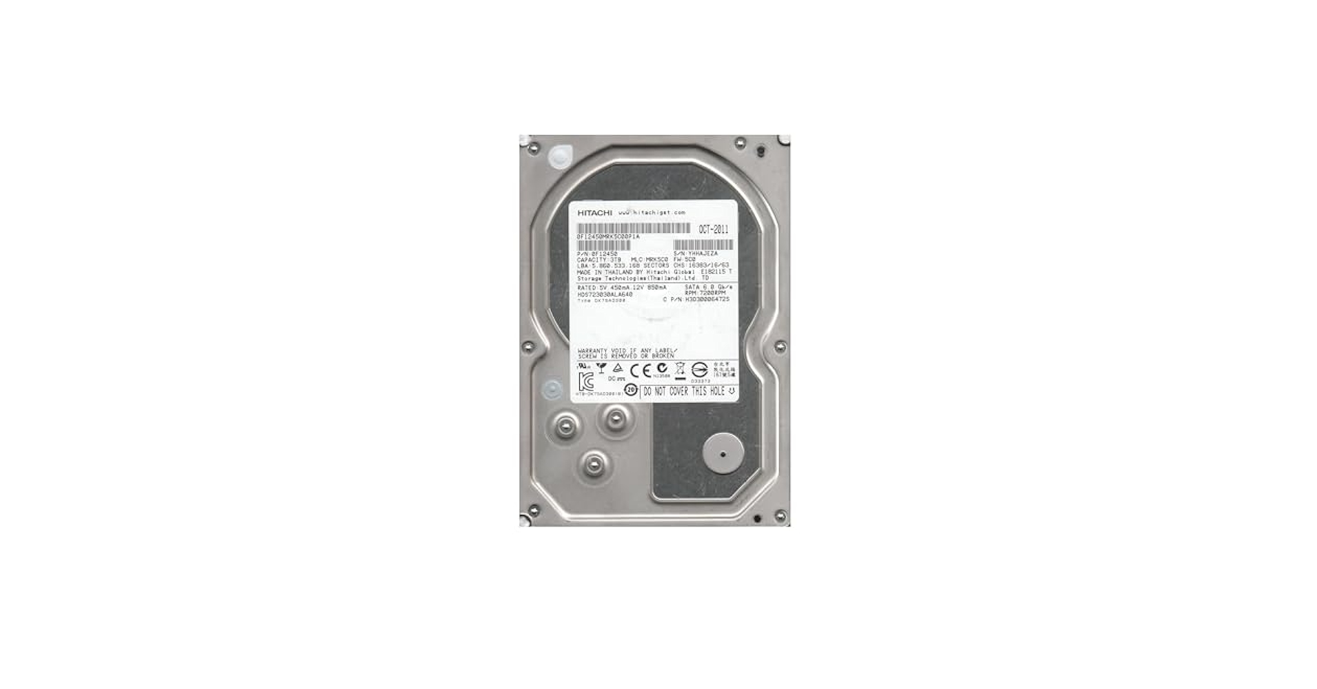 Amazon.com: Hitachi, Deskstar 7K3000 HDS723030ALA640 3 TB